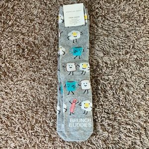 NWT AE American Eagle Fun Brunch Buddies Crew Socks